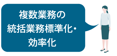 複数業務の統括業務標準化・効率化