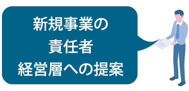 新規事業の責任者 経営層への提案